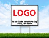 WC Farmers Market - Vendor Reserved Parking Sign