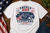 Cleveland Georgia America 250 T-Shirt | Vintage Patriotic 250 Years of Freedom Tee