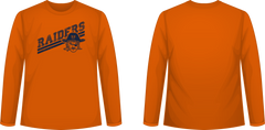 Raiders Slant Long Sleeve Tee (Orange)