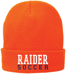 Raider Soccer Fleece-Lined Knit Cap (Orange)