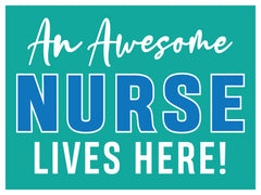 A Hero Lives Here Yard Sign