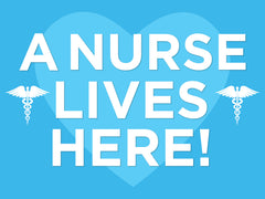 A Hero Lives Here Yard Sign