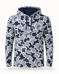 WC Warriors Camo Long-Sleeve Hooded Tee with NAME/Number