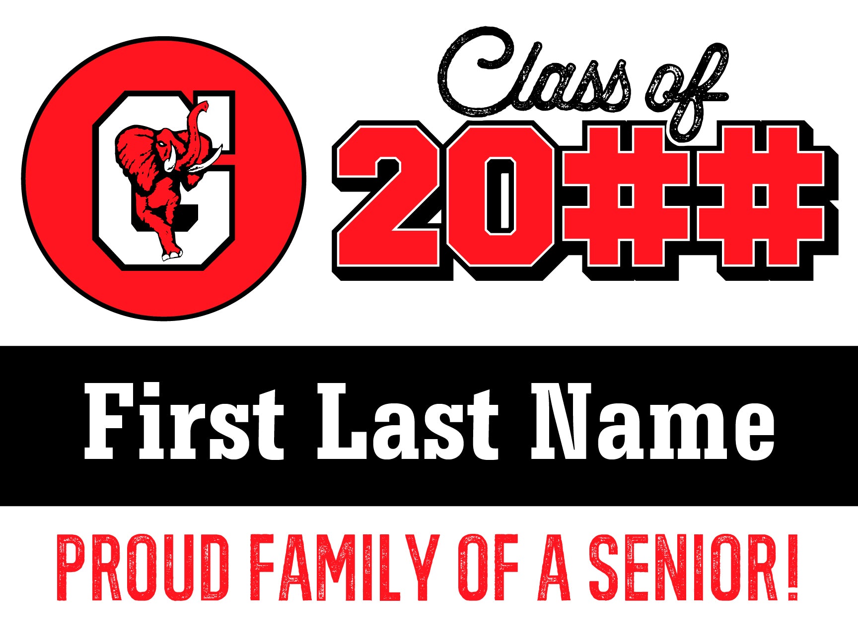 Class of 2024 Yard Signs 24x18