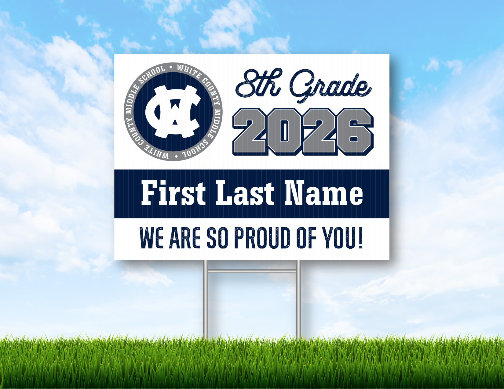 WCMS 8th Grade Yard Signs
