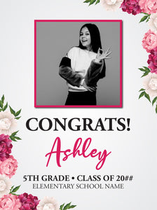 Graduate Yard Sign 18x24 (Choose your design)