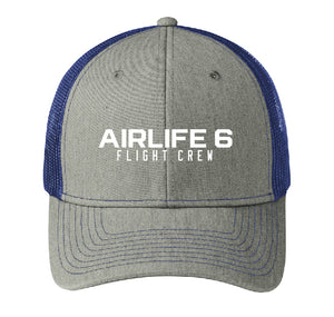 Air Life 6 Trucker Hat (Heather Grey/Royal Blue)