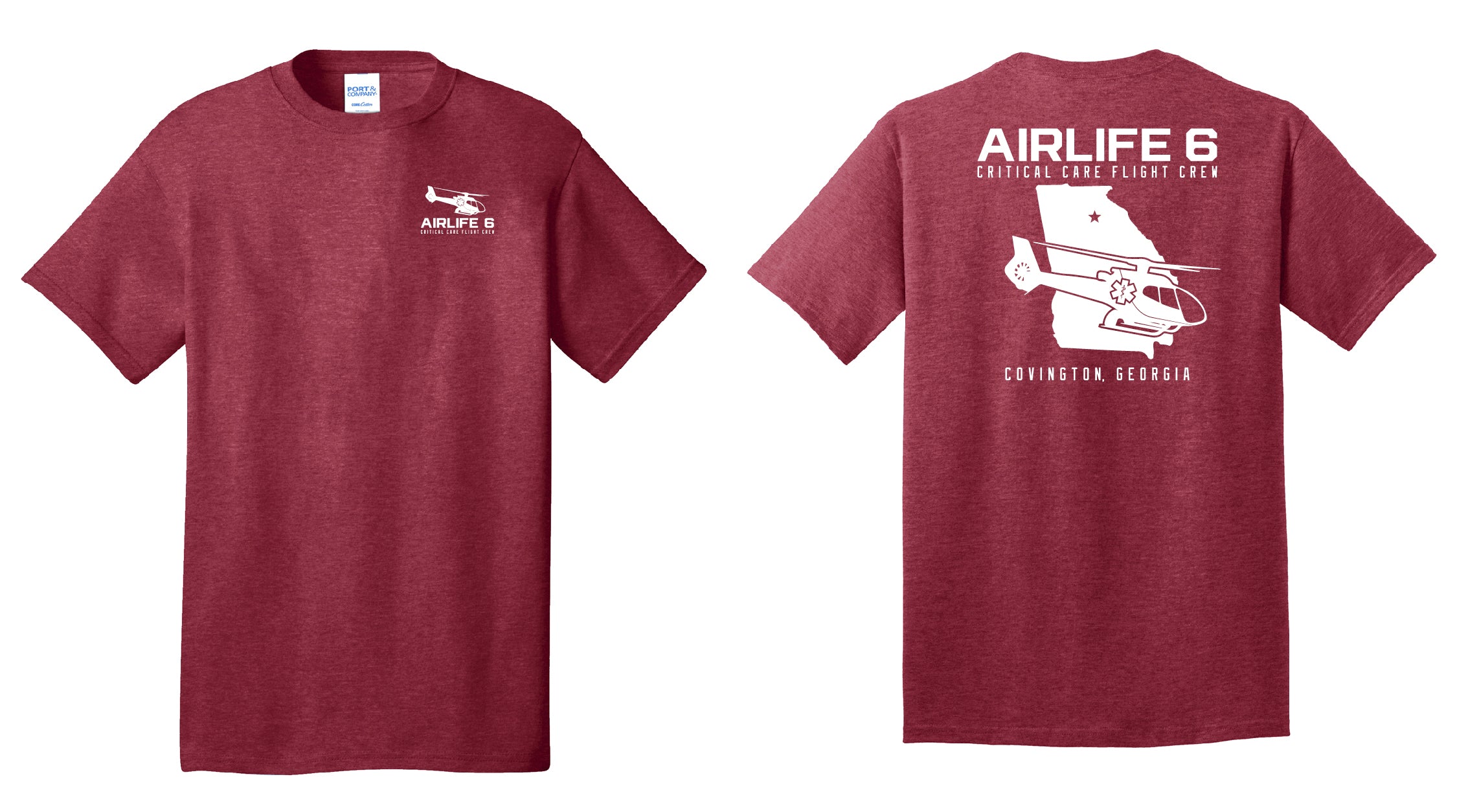 Air Life 6 Georgia T-Shirt (Heather Red)