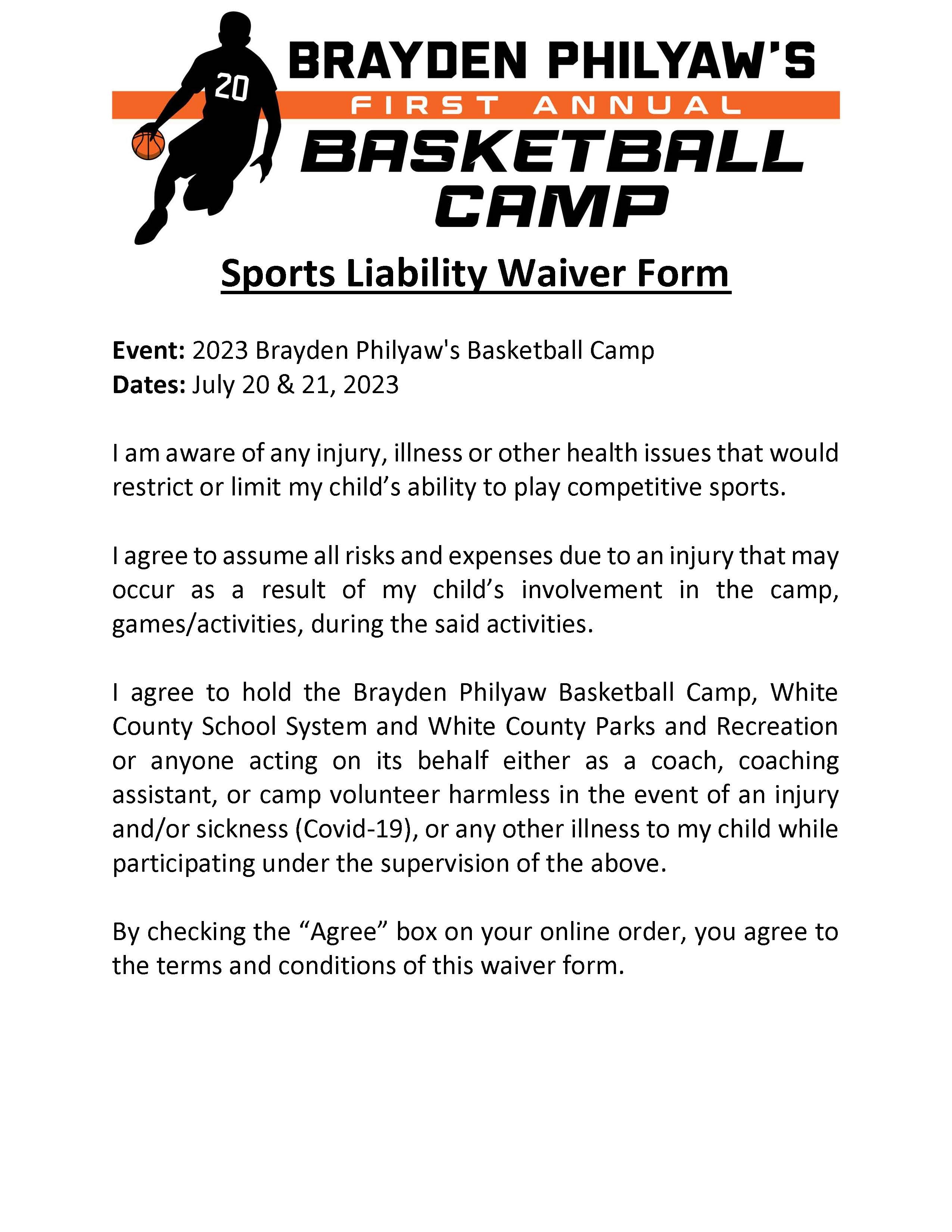 Ages 5-8 Basketball Camp Registration