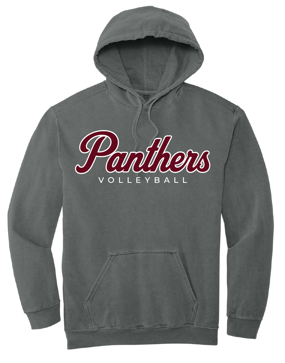 2026 CF Volleyball Comfort Color Hoodies (Grey)