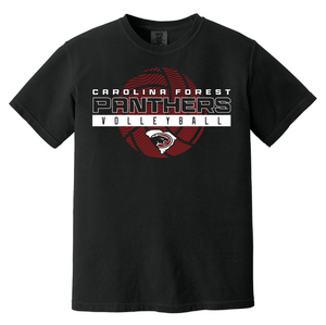 CF Volleyball Comfort Colors Tee (Black)