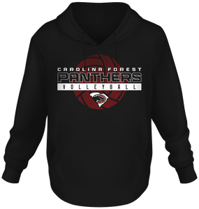 CF Volleyball Ringspun Hoodie (Black)