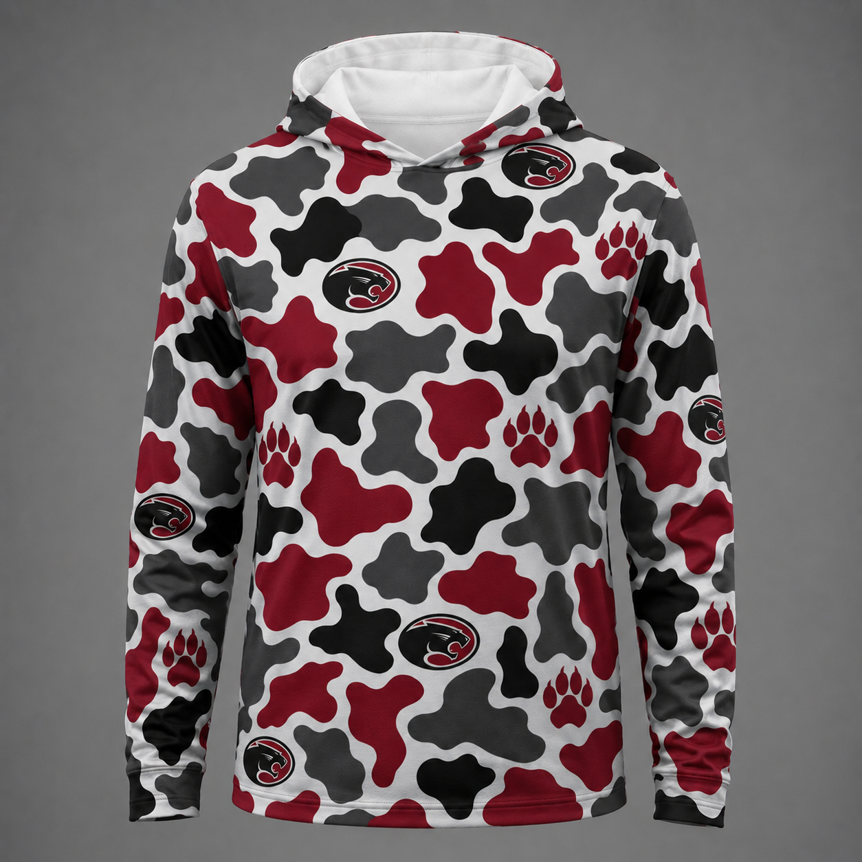 CF Panthers Camo Long Sleeve Hooded Tee (PREORDER)