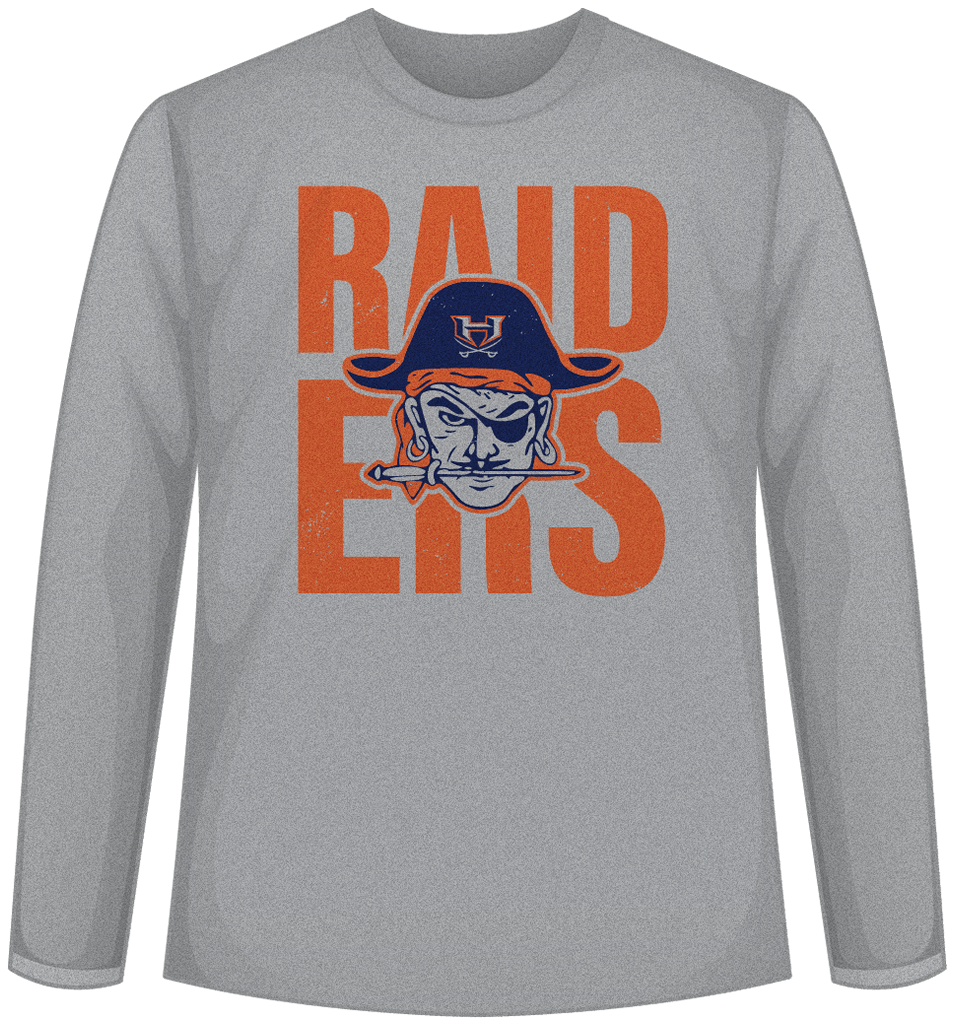 Habersham Raiders Long Sleeve Tee - Sports Grey