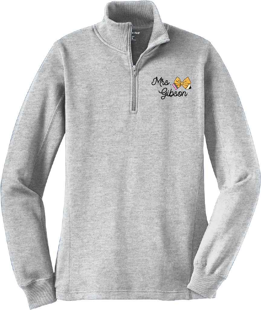 CA Women's 1/4-Zip Sweatshirt (Athletic Heather)