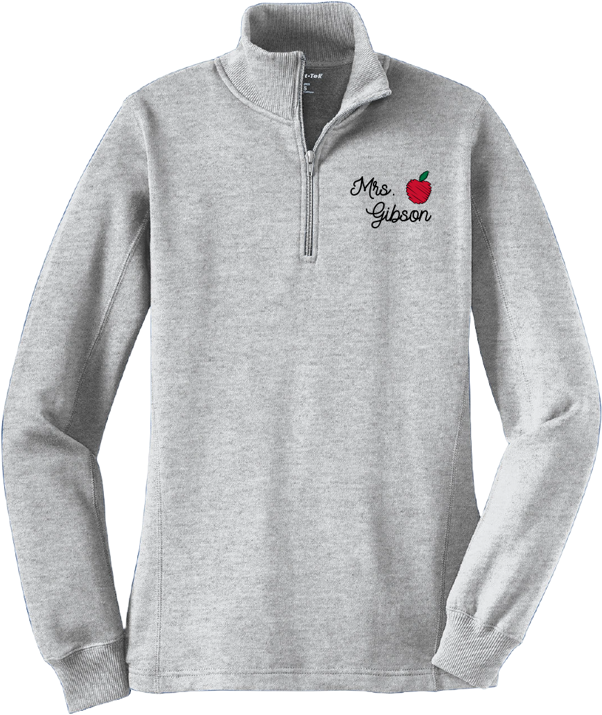CA Women's 1/4-Zip Sweatshirt (Athletic Heather)