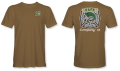 Station 16 Trojans - Port Short Sleeve Tee (Woodland Brown)