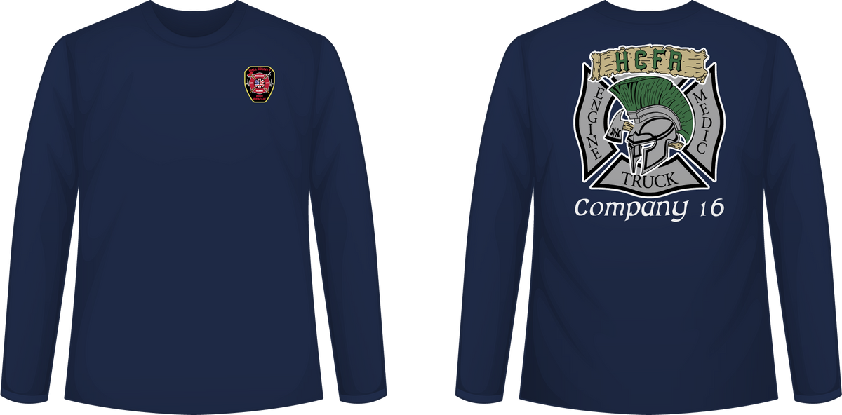 HCFR Station 16 Next Level Long Sleeve Tee (Navy)