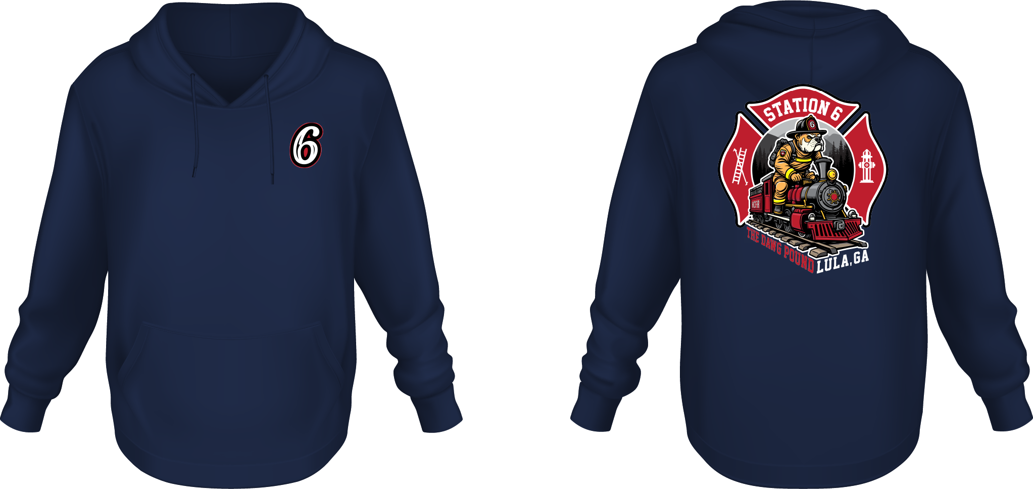 Dawg Pound - Softstyle Hoodie (Navy)