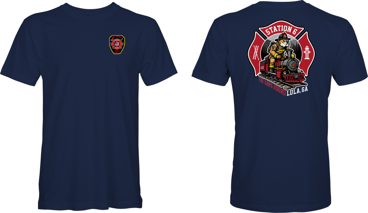 HCFR Station 6 On-Duty Next Level Shirt (Navy)
