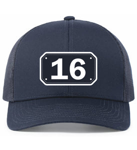 Station 16 Snapback Trucker Hat (Navy)