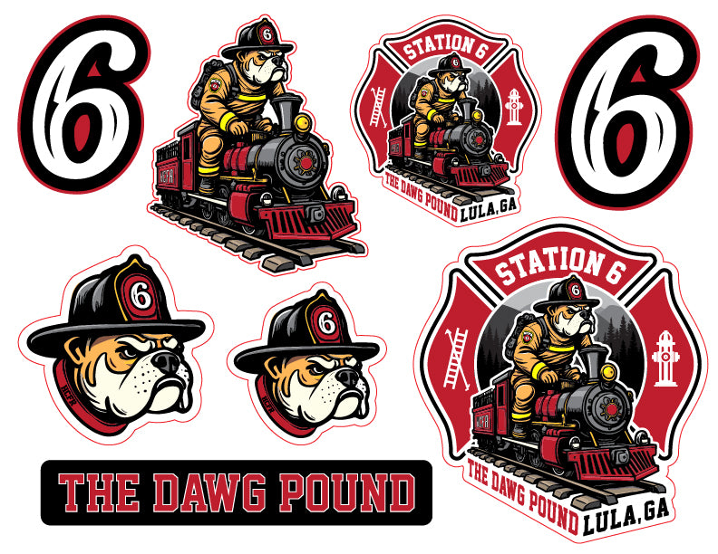 Dawg Pound Decal Sheet (8 stickers)