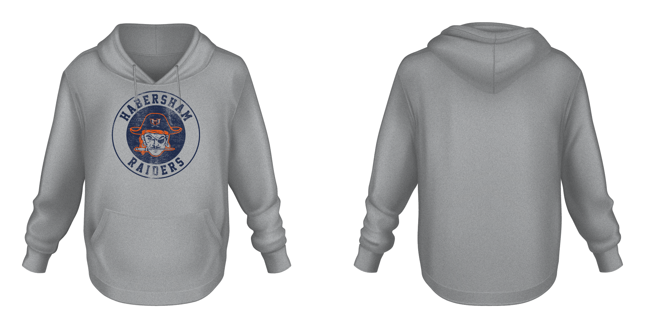 Raiders Vintage Logo Hoodie (Sports Grey)
