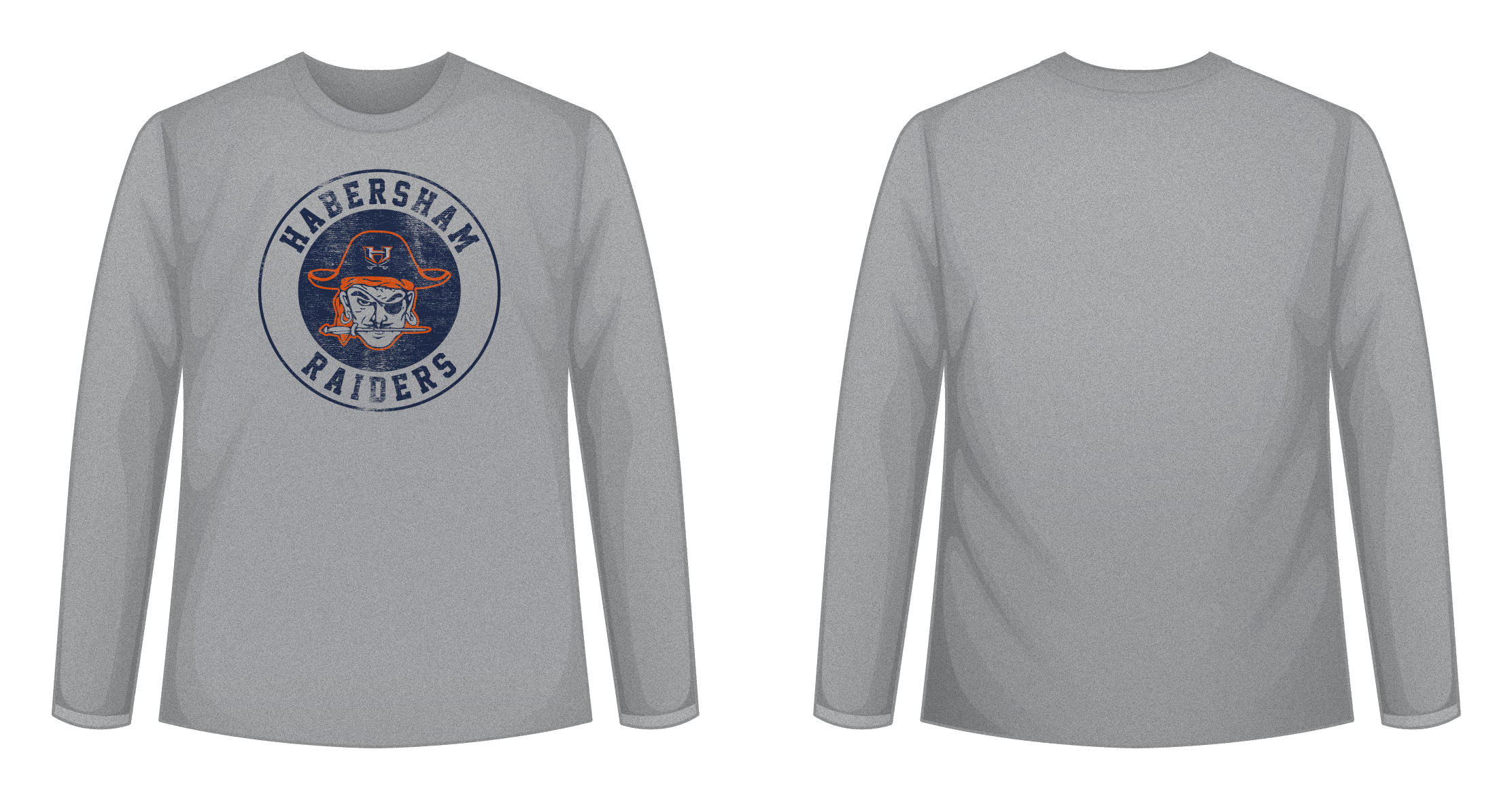 Raiders Vintage Logo Long Sleeve Tee (Sports Grey)