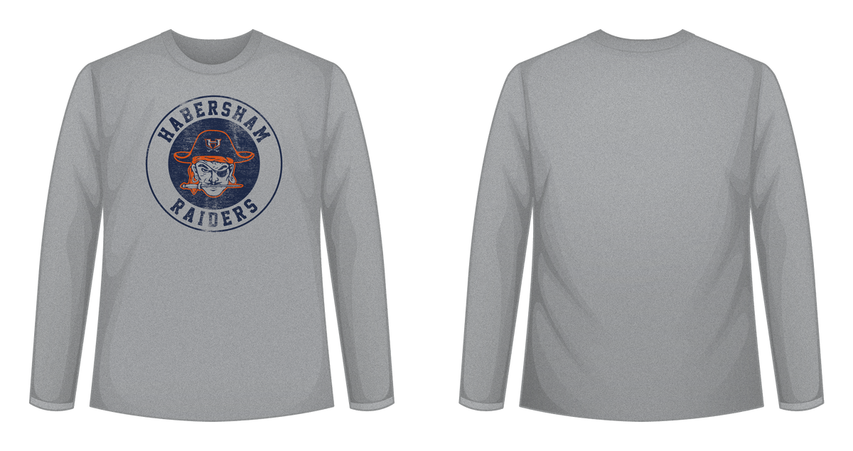 Raiders Vintage Logo Long Sleeve Tee (Sports Grey)