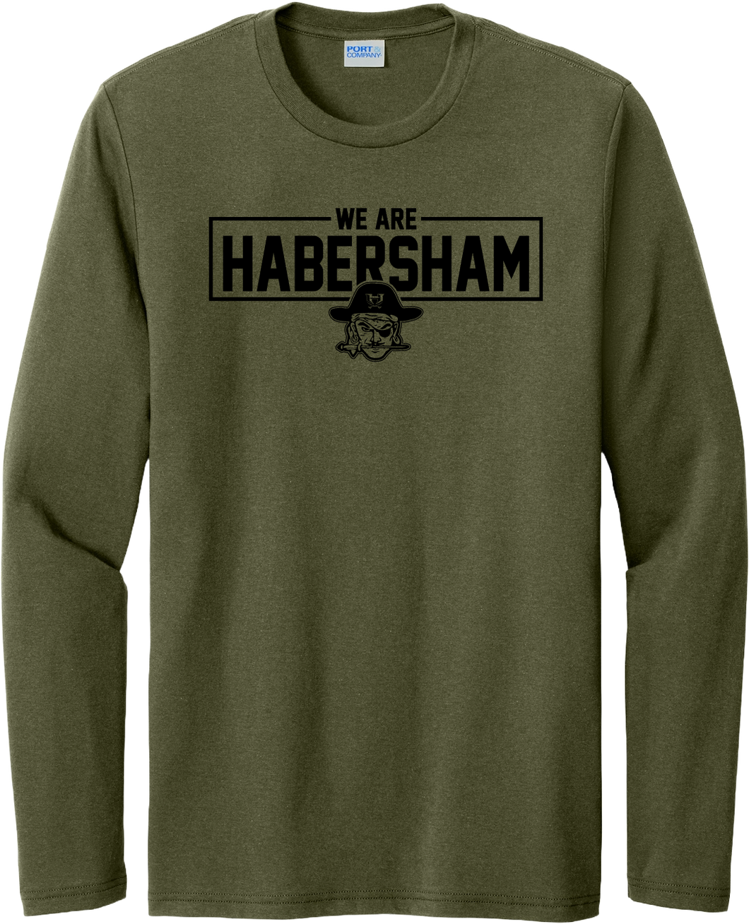 We Are Habersham Long Sleeve Tee (Heather Military Green)