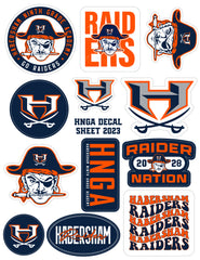 HNGA Raiders Decal Sheet (12 stickers)