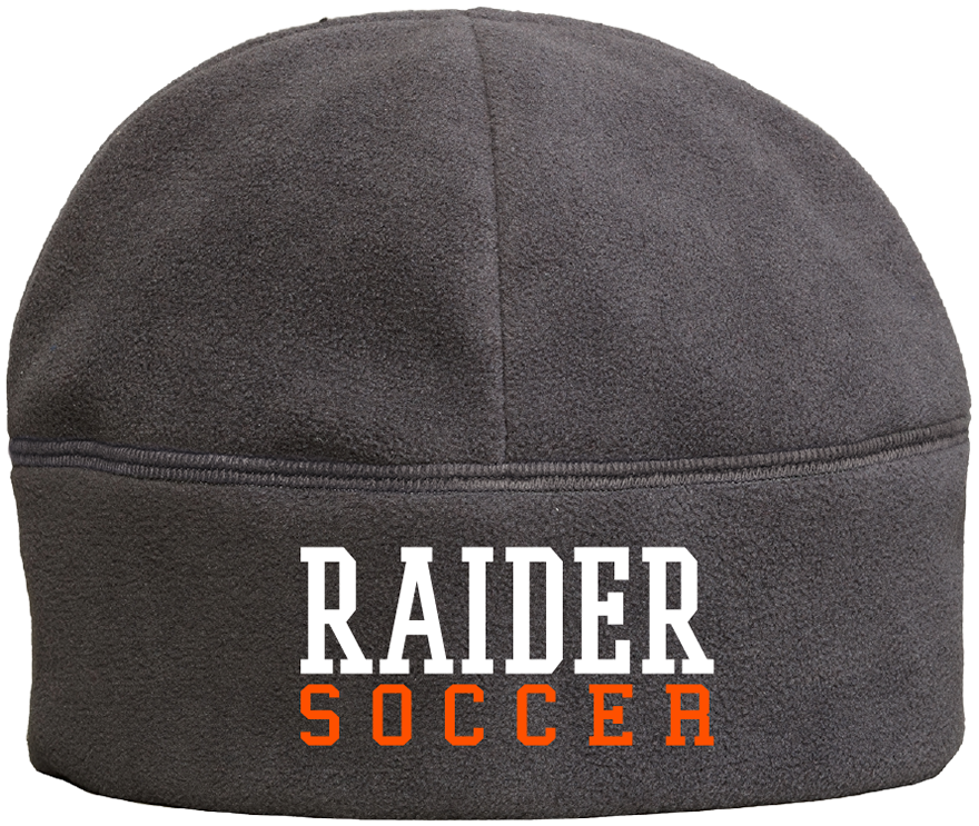 Raider Soccer Fleece Beanie (Charcoal)