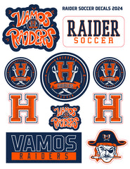 Raider Soccer Decal Sheet (10 stickers)