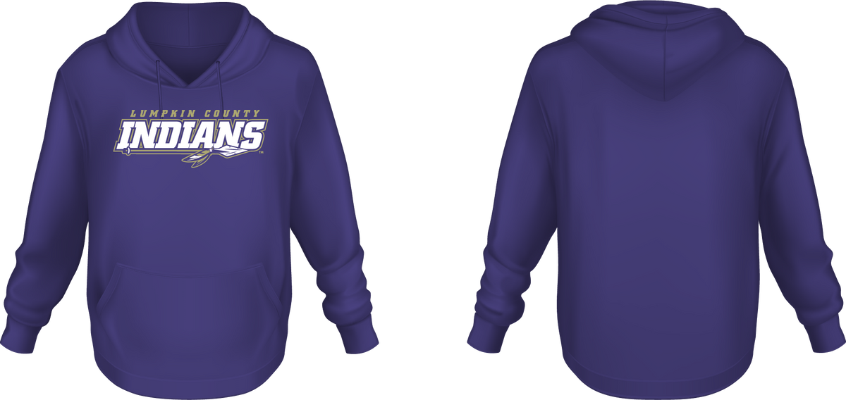Lumpkin Co. Indians Ringspun Hoodie (Purple)
