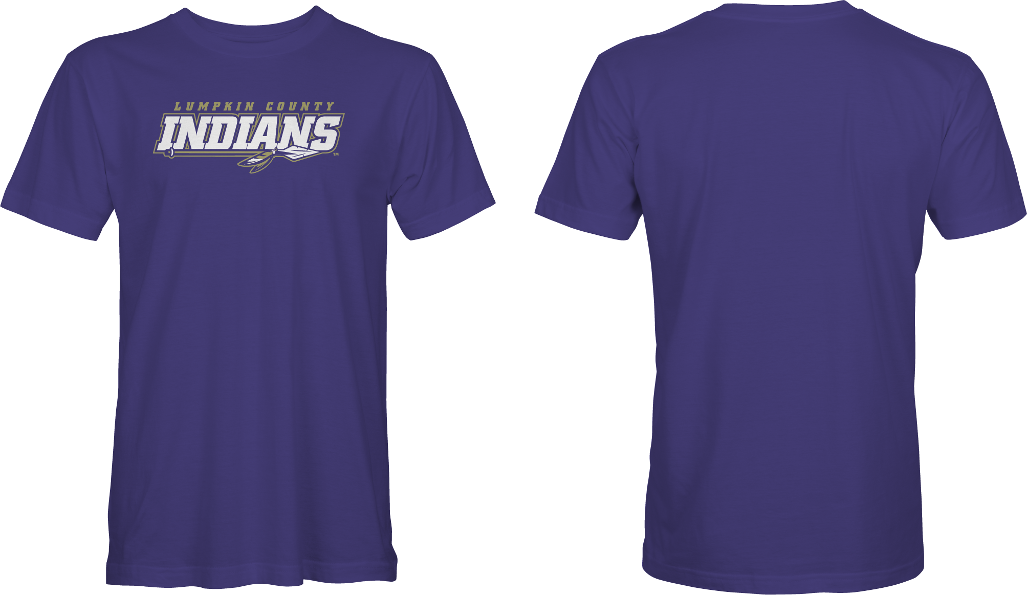 Lumpkin Co. Indians Ringspun Tee (Purple)