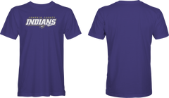 Lumpkin Co. Indians Ringspun Tee (Purple)