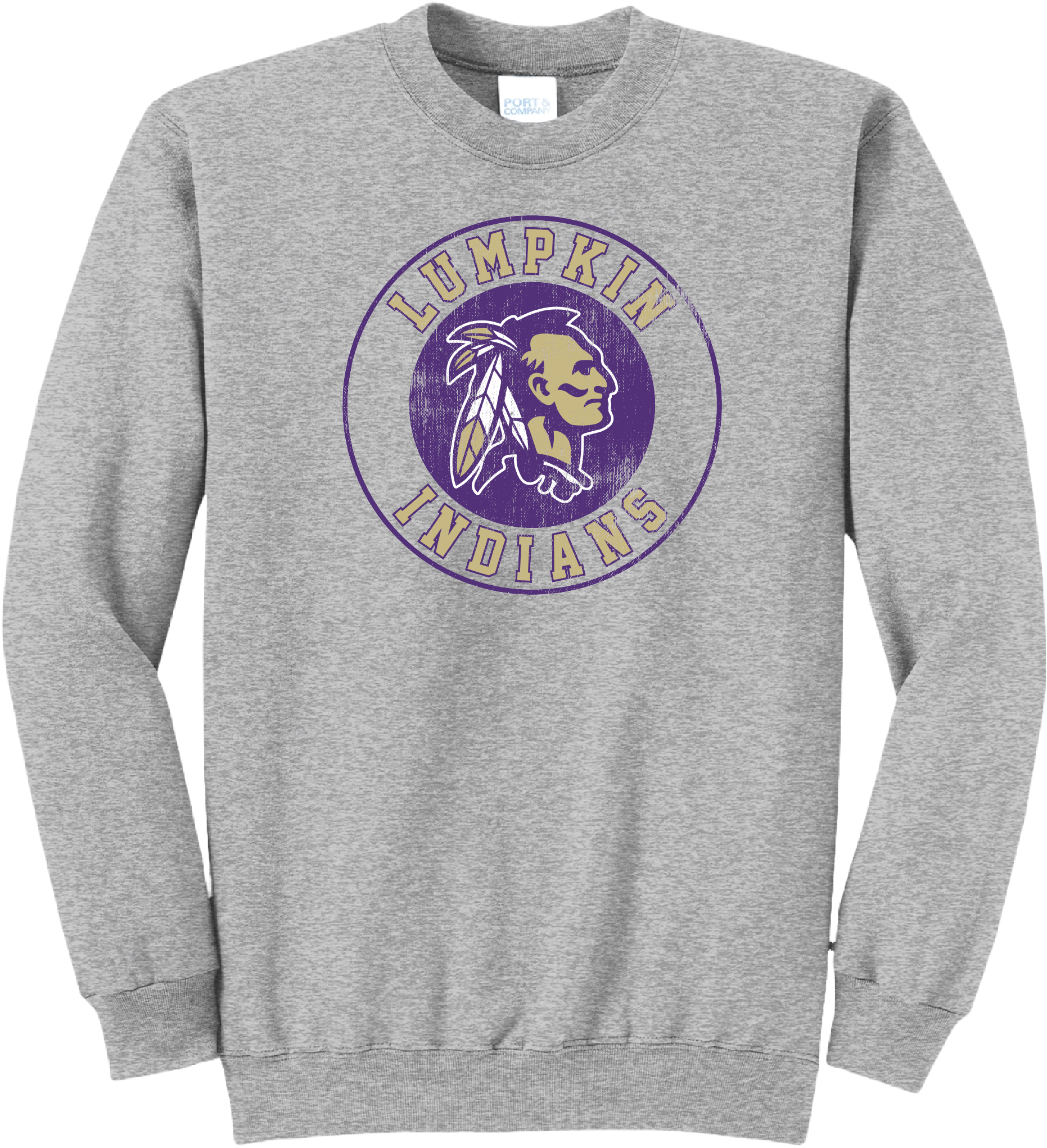 Lumpkin Indians Vintage Sweatshirt (Athletic Heather)