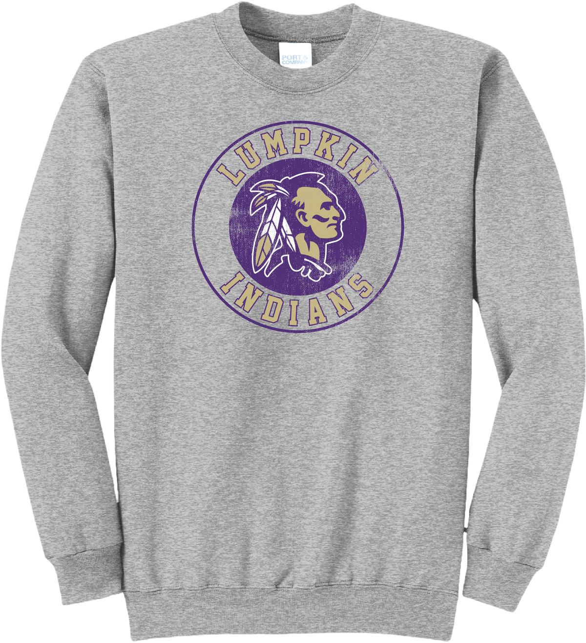 Lumpkin Indians Vintage Sweatshirt (Athletic Heather)