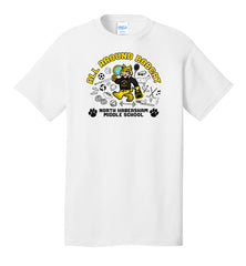 NHMS White All Around Bobcat T-Shirt