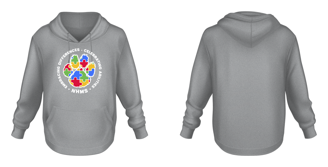 NHMS Autism Awareness Hoodie (Athletic Heather)