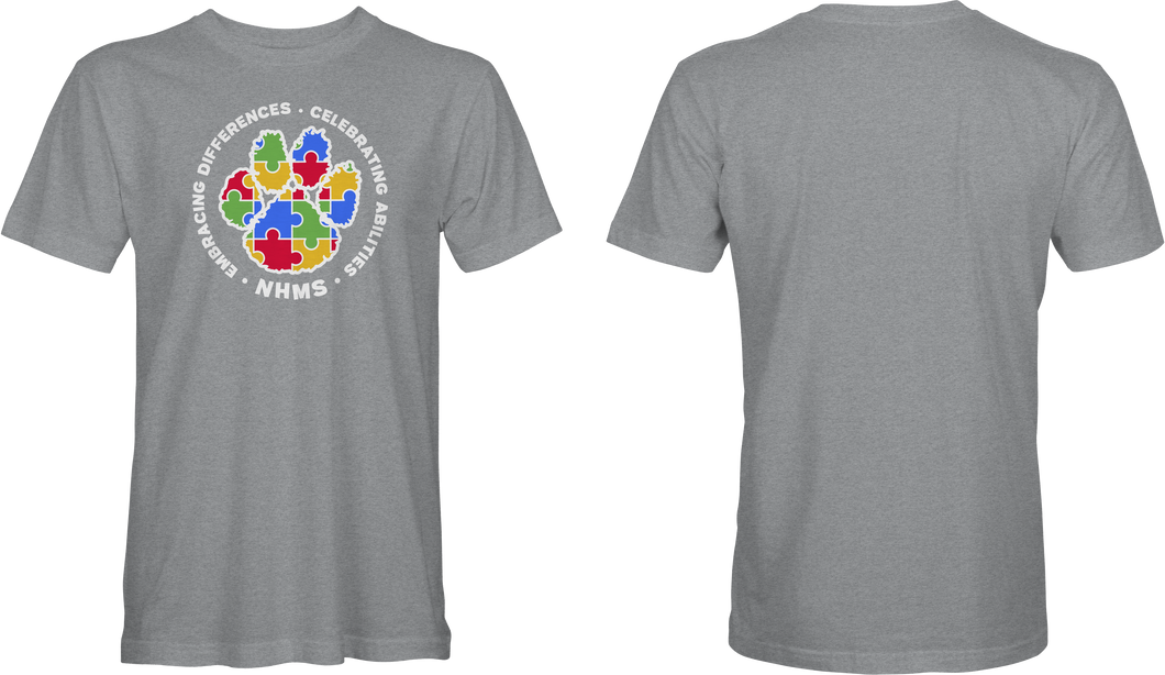 NHMS Autism Awareness Tee (Athletic Heather)