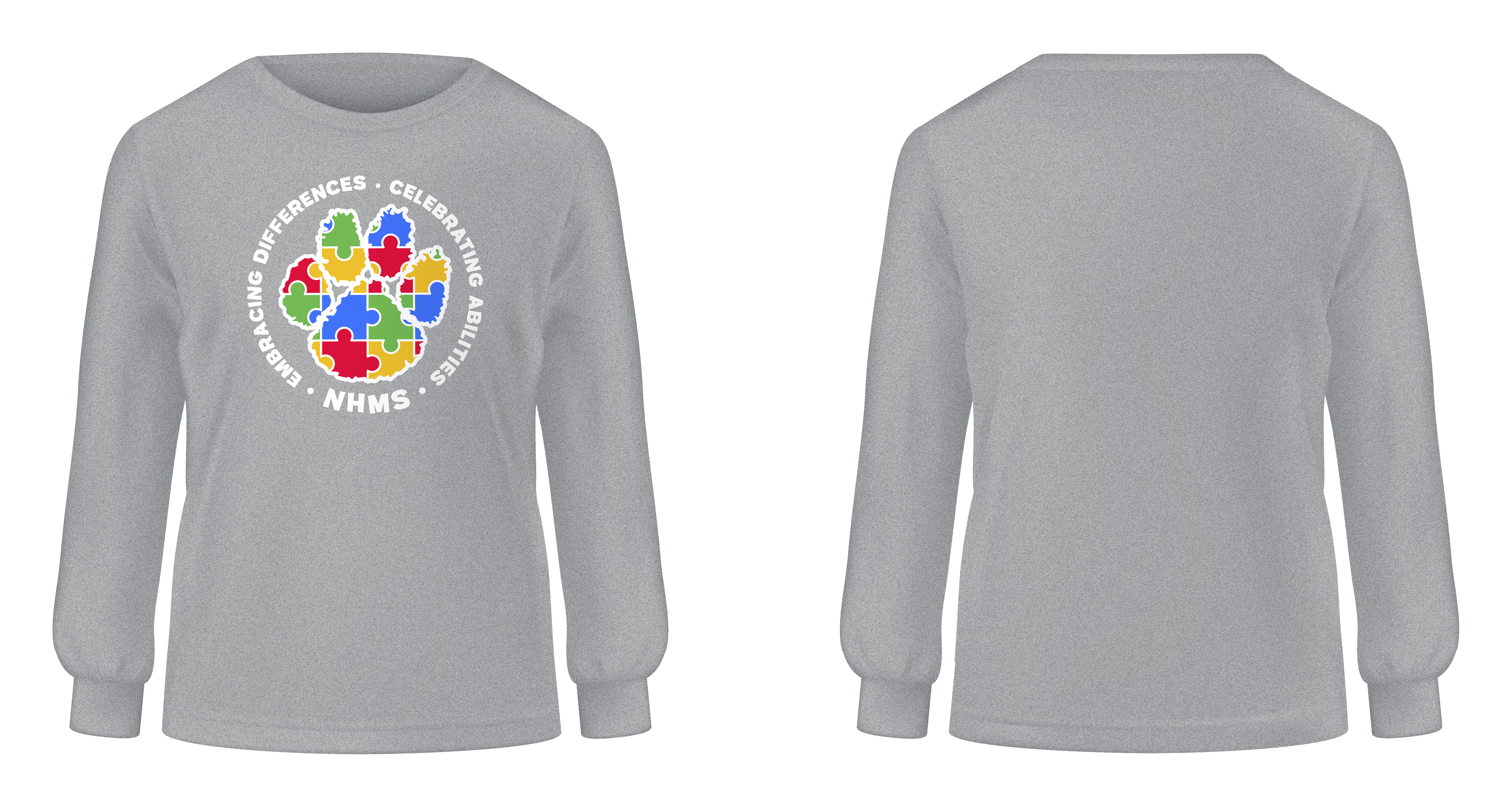 NHMS Autism Awareness Sweatshirt (Athletic Heather)