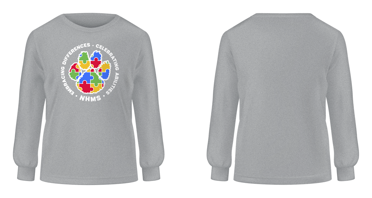 NHMS Autism Awareness Sweatshirt (Athletic Heather)
