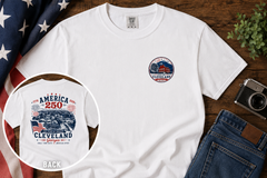 Cleveland Georgia America 250 T-Shirt | Vintage Patriotic 250 Years of Freedom Tee