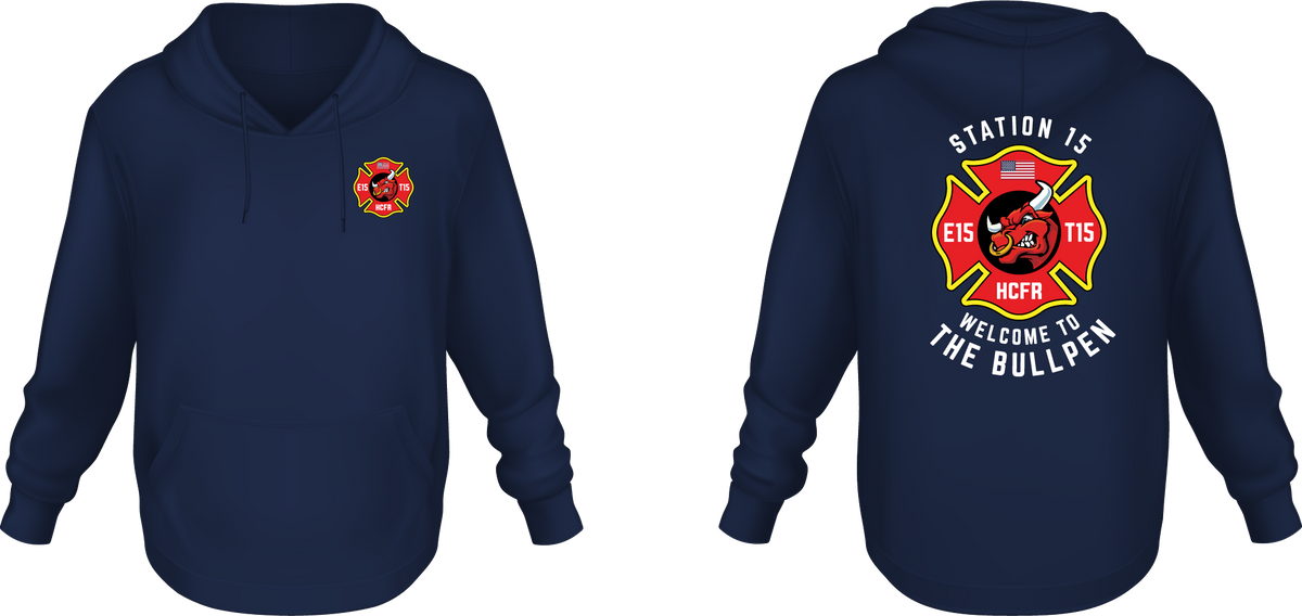 Station 15 Bullpen - Softstyle Hoodie (Navy)