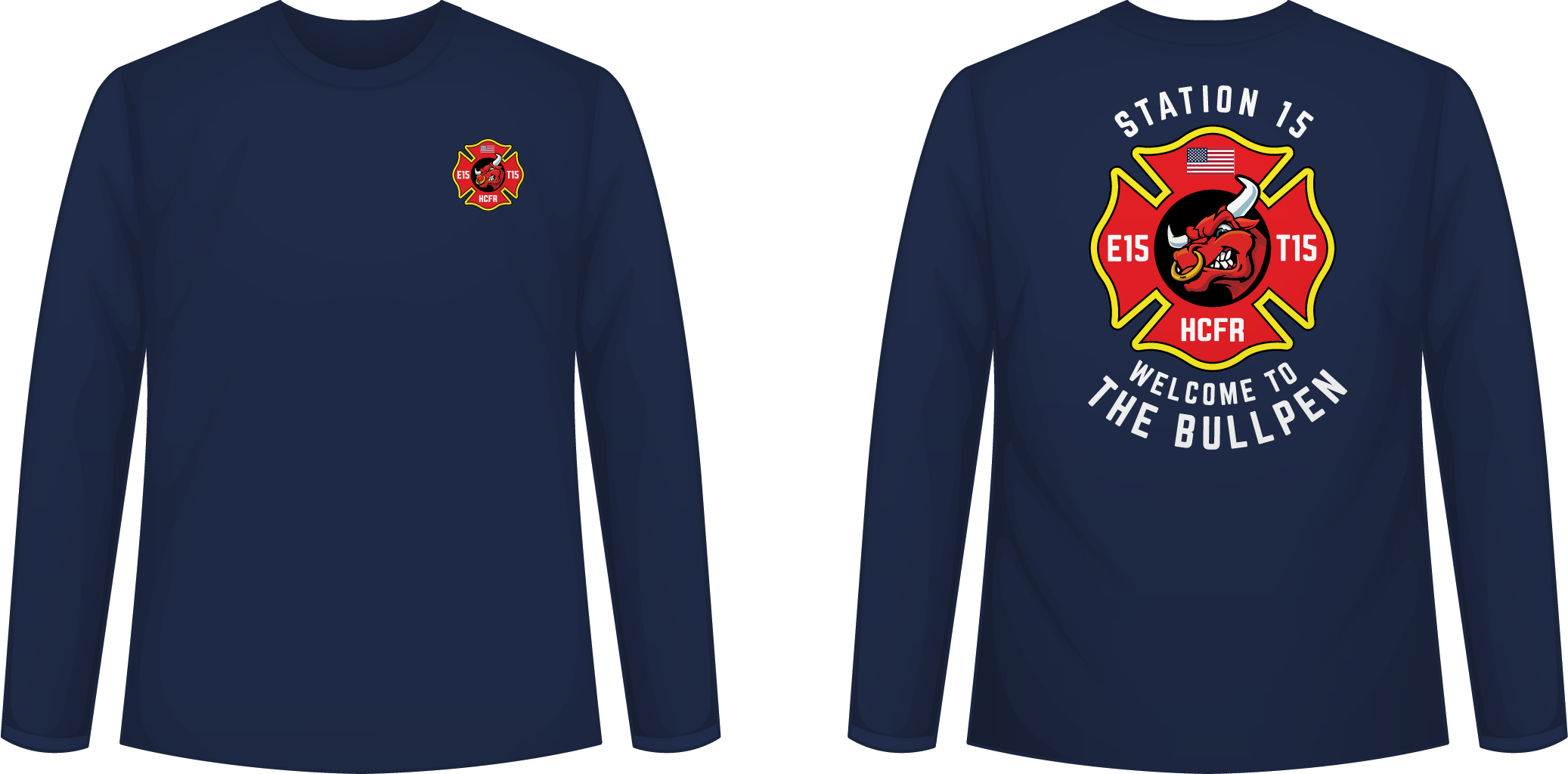 Station 15 Bullpen - Next Level Shirt (Navy)