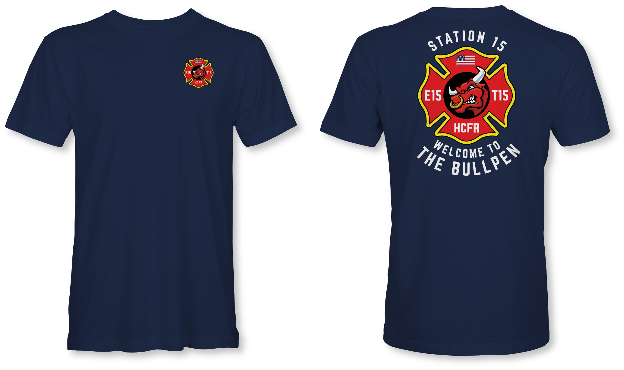 Station 15 Bullpen - Next Level Shirt (Navy)
