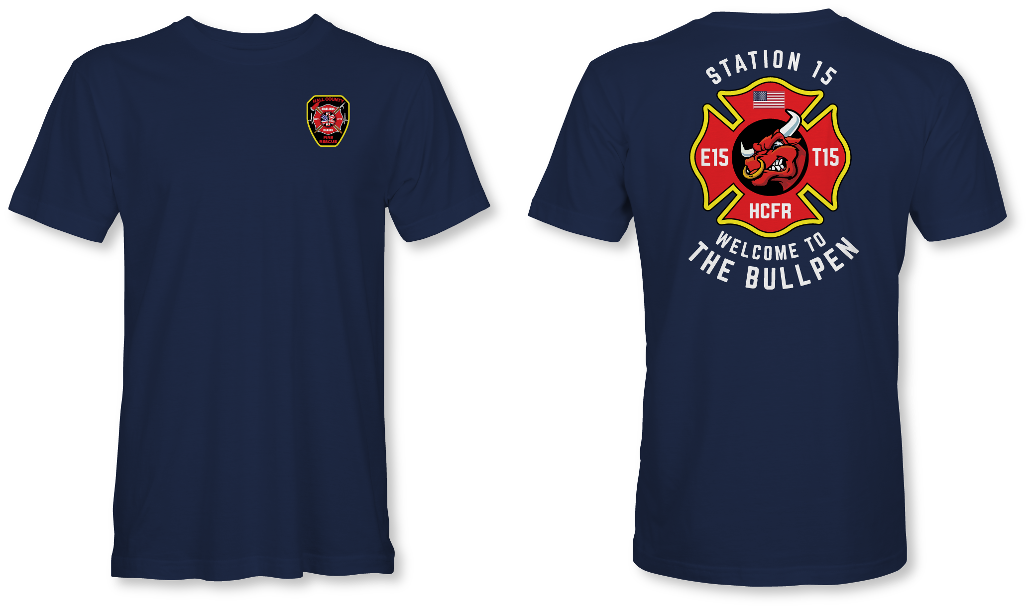 HCFR Station 15 On-Duty Next Level Shirt (Navy)