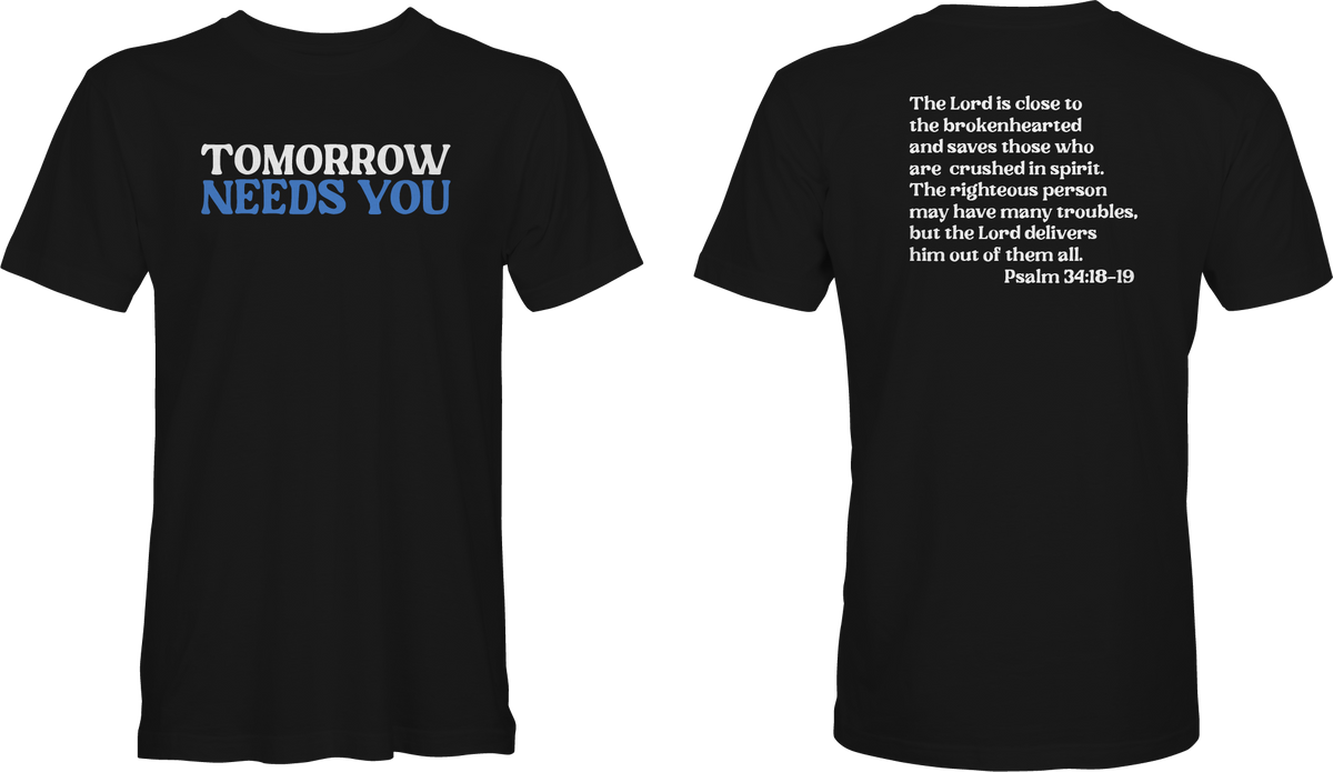 Tomorrow Needs You Tee - Black