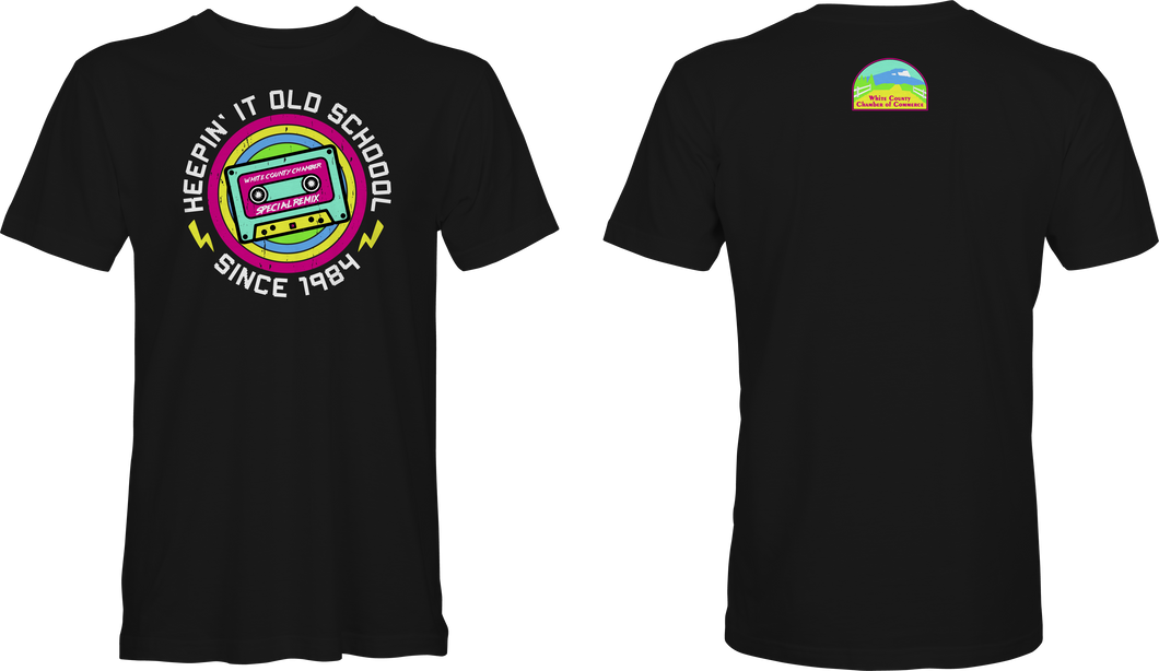 WC Chamber 80's Retro Anniversary Tee (Black)